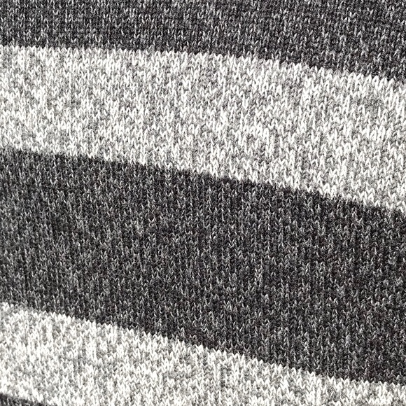 NWOT Tommy Hilfiger Light Grey and Dark Grey Striped Hooded Sweater Size Medium - Picture 10 of 15